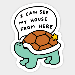 Turtle House Sticker